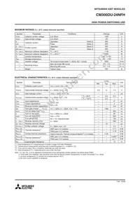 CM300DU-24NFH Datasheet Page 2