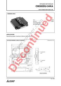 CM300DU-34KA Datasheet Cover