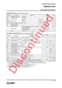 CM300DU-34KA Datasheet Page 2