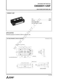 CM300DY-12NF Datasheet Cover