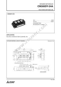 CM300DY-24A Datasheet Cover