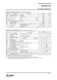 CM300DY-24A Datasheet Page 2