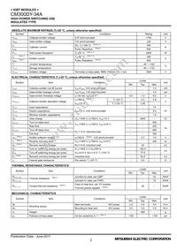 CM300DY-34A Datasheet Page 2