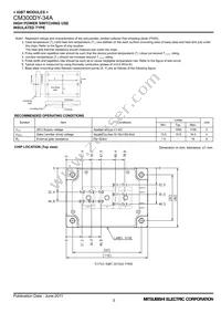 CM300DY-34A Datasheet Page 3