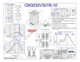 CM3032V301R-10 Datasheet Cover