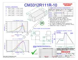 CM3312R111R-10 Datasheet Cover