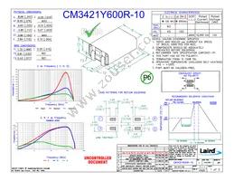 CM3421Y600R-10 Datasheet Cover