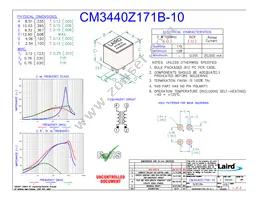 CM3440Z171B-10 Datasheet Cover