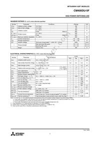 CM400DU-5F Datasheet Page 2