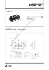 CM400DY-12NF Datasheet Cover