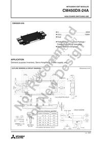 CM450DX-24A Datasheet Cover