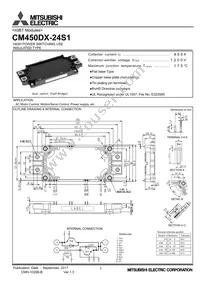 CM450DX-24S1 Datasheet Cover
