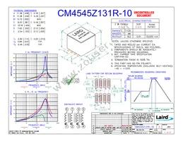 CM4545Z131R-10 Datasheet Cover