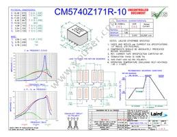 CM5740Z171R-10 Datasheet Cover
