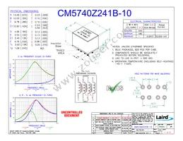 CM5740Z241B-10 Datasheet Cover