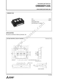 CM600DY-24A Datasheet Cover