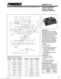 CM600HA-12H Datasheet Cover