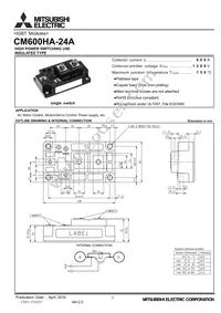 CM600HA-24A Datasheet Cover