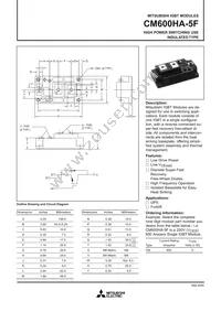 CM600HA-5F Datasheet Cover