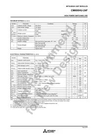 CM600HU-24F Datasheet Page 2