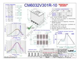 CM6032V301R-10 Datasheet Cover