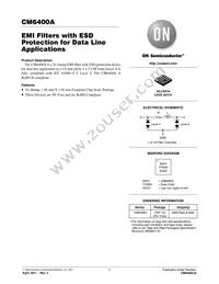 CM6400A Datasheet Cover