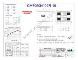 CM7060N102R-10 Datasheet Cover