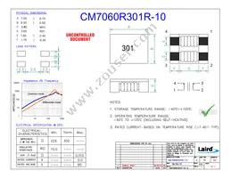 CM7060R301R-10 Datasheet Cover