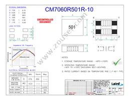 CM7060R501R-10 Datasheet Cover