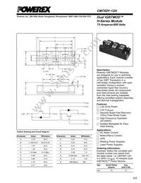 CM75DY-12H Datasheet Cover