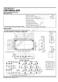 CM75MXA-24S Datasheet Cover