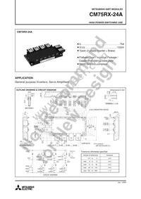 CM75RX-24A Cover