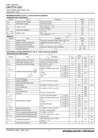 CM75TX-24S Datasheet Page 2