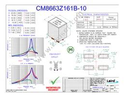 CM8663Z161B-10 Datasheet Cover