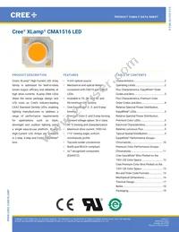 CMA1516-0000-00N0U0A35G Datasheet Cover