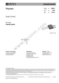 CMA30E1600PB Datasheet Cover