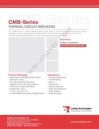 CMB-053-11-C-3-N-B-D Datasheet Cover