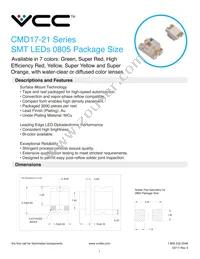 CMD17-21VYD/TR8 Datasheet Cover