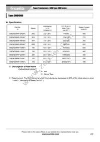 CMD4D06NP-6R8MC Datasheet Page 2