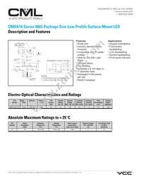 CMDA19AY7D1S Datasheet Cover