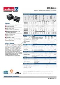 CME0505DC Datasheet Cover