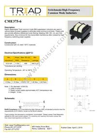 CME375-6-B Datasheet Cover