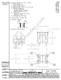 CMF-0033 Datasheet Cover