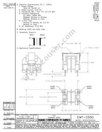 CMF-0330 Datasheet Cover