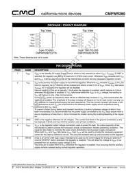 CMPWR280TN Datasheet Page 2