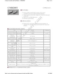 CMR200TB32.768KDZBTR Datasheet Cover