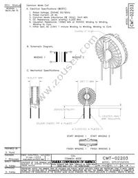 CMT-02203 Datasheet Cover