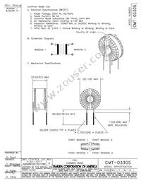 CMT-03305 Datasheet Cover