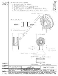 CMT-03502/17425002030Z Datasheet Cover