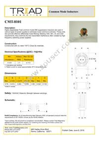 CMT-8101 Datasheet Cover